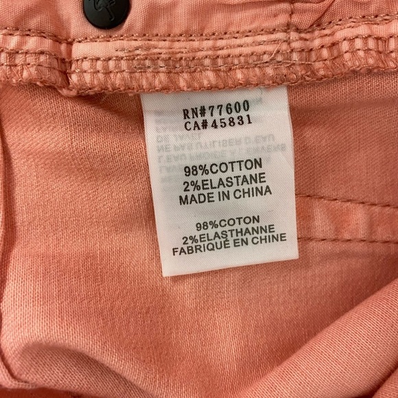 NWT Free People X Sandrine Rose Super Flare Denim Jeans Petal Pink - Picture 10 of 13